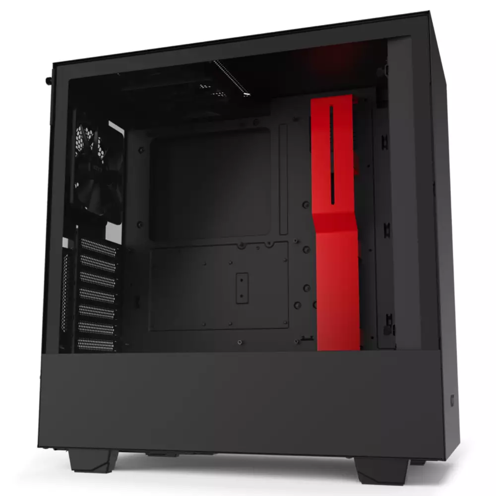 Кутия NZXT H510i Smart Matte Black/Red
