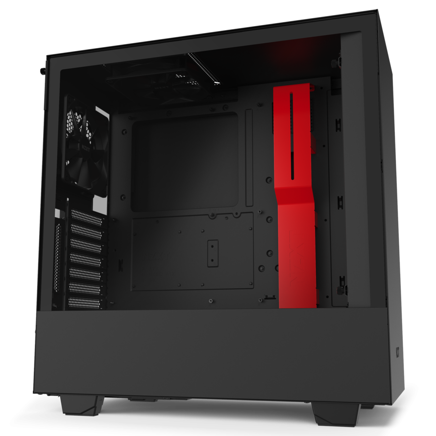Кутия NZXT H510i Smart Matte Black/Red