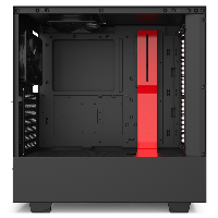 Кутия NZXT H510i Smart Matte Black/Red