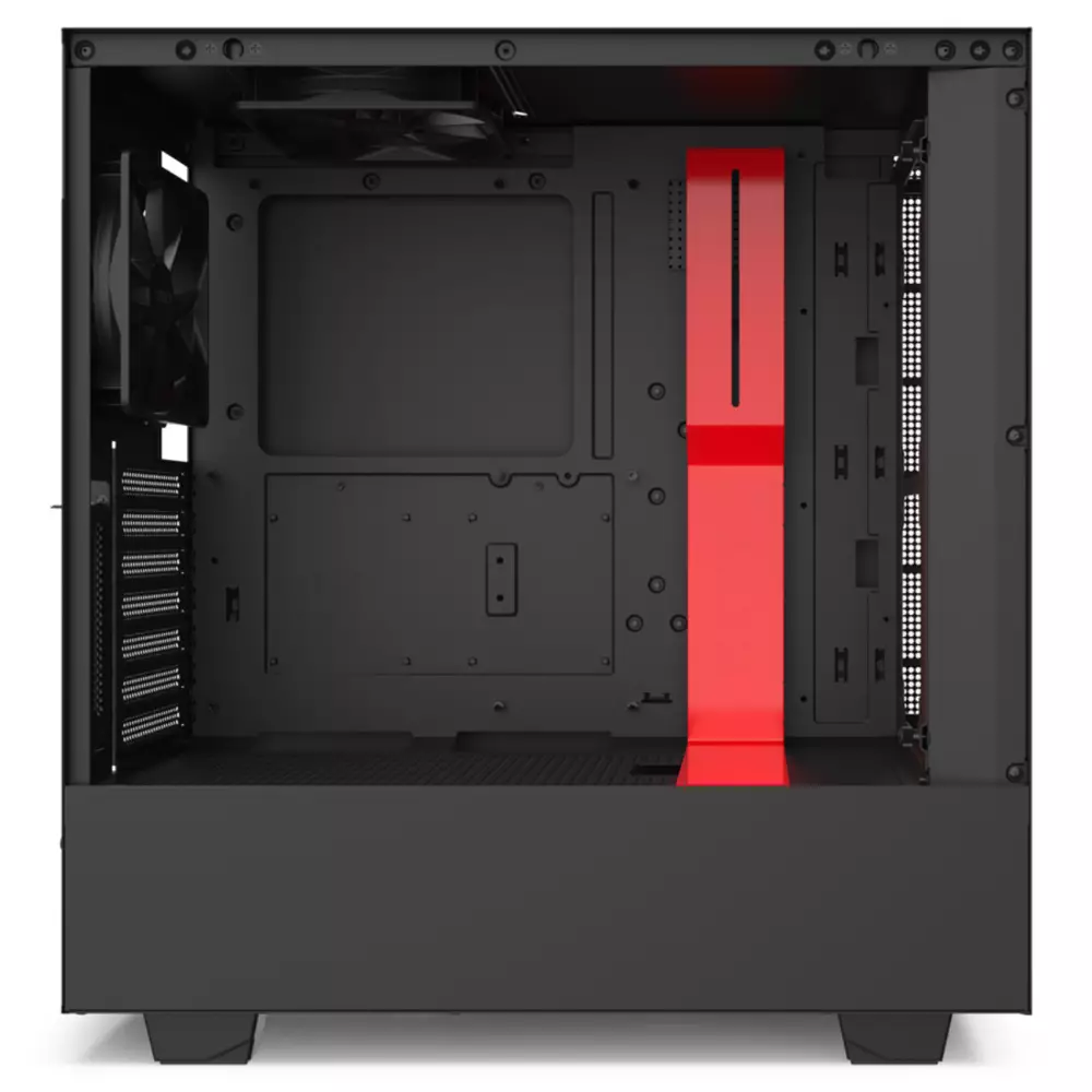 Кутия NZXT H510i Smart Matte Black/Red