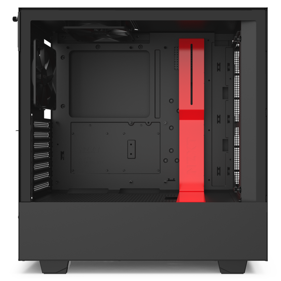 Кутия NZXT H510i Smart Matte Black/Red