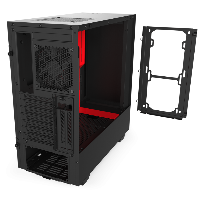 Кутия NZXT H510i Smart Matte Black/Red