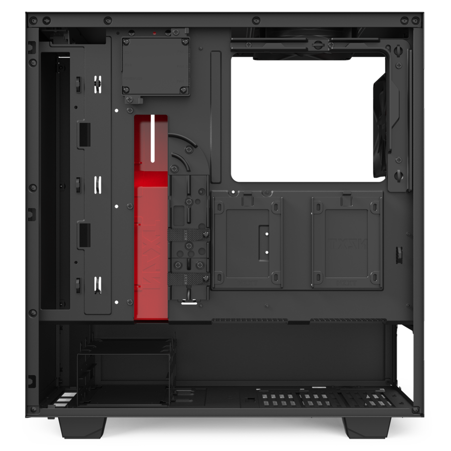 Кутия NZXT H510i Smart Matte Black/Red