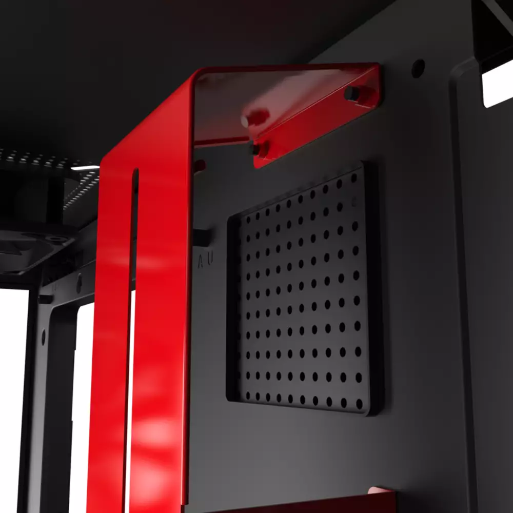 Кутия NZXT H510i Smart Matte Black/Red