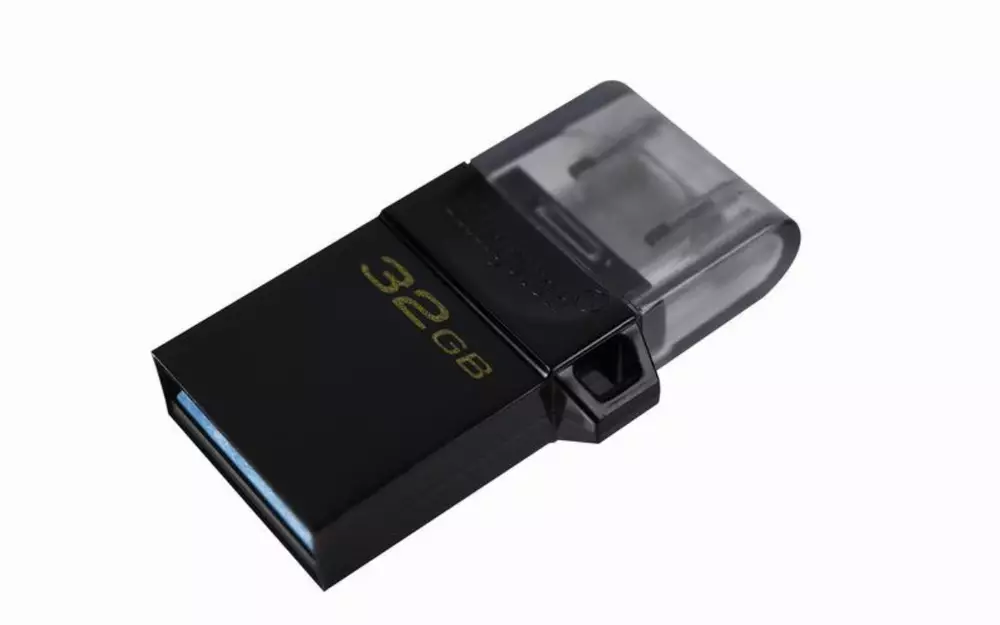 USB памет KINGSTON DataTraveler MicroDuo3 G2 32GB, USB 3.2, Черен