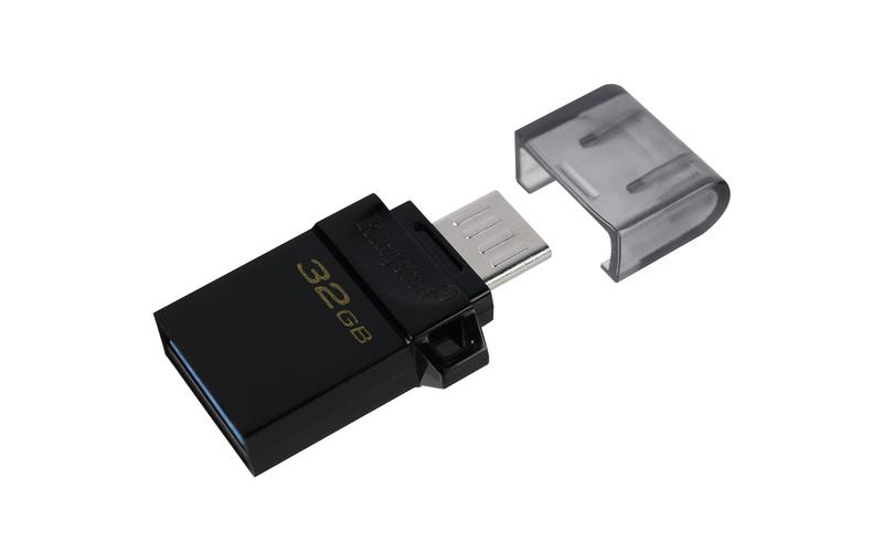 USB памет KINGSTON DataTraveler MicroDuo3 G2 32GB, USB 3.2, Черен