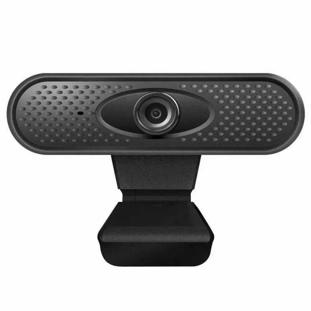 Уеб камера с микрофон DELTACO TriVision, Full-HD, USB2.0, Микрофон, Черна