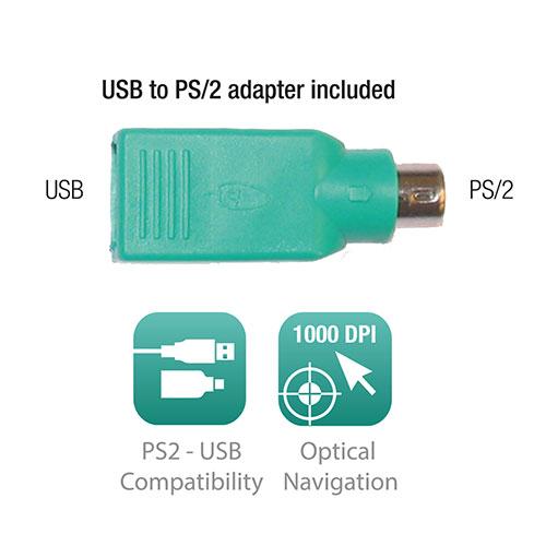 Мишка Ewent EW3154 Wired USB Black