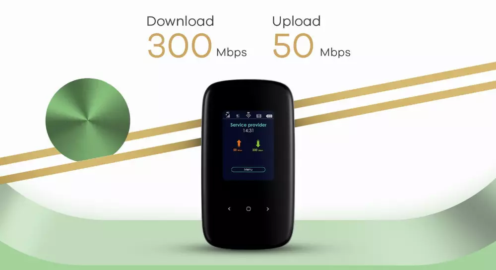 Безжичен рутер ZYXEL LTE2566, LTE 4G, SIM слот, 300Mbps, Двубандов