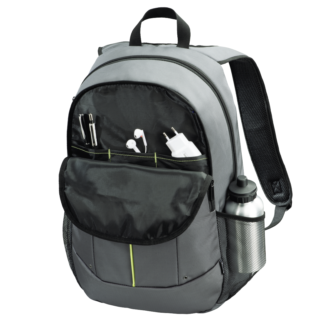 Раница 2 в 1 за HAMA Cape Town II за лаптоп до 40 cm/15.6" и таблет 28 cm/11", сив, зелен