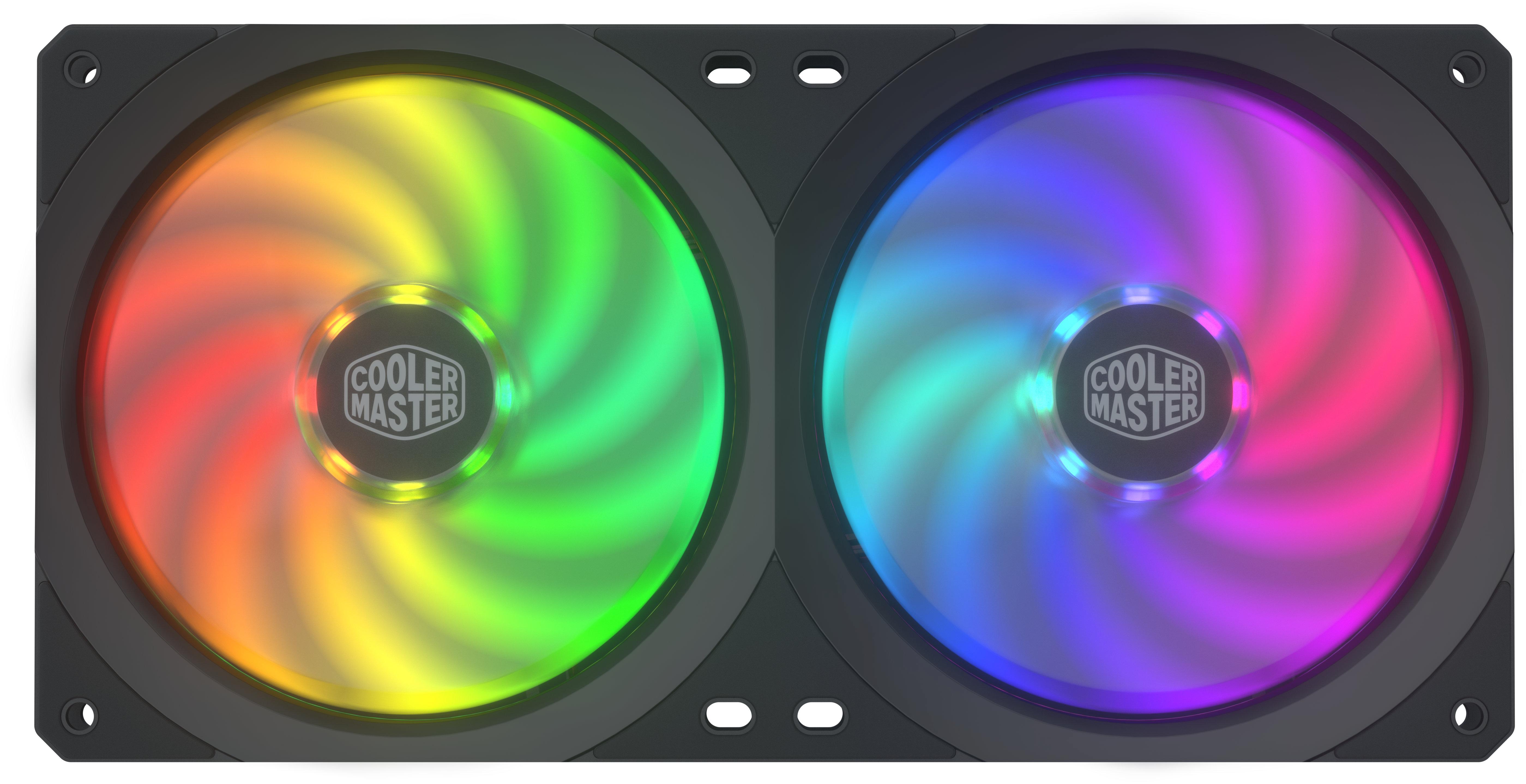 Вентилатор Cooler Master MasterFan SF240R ARGB (squareframe) 2 x 120mm вентилатори