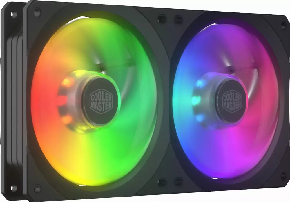 Вентилатор Cooler Master MasterFan SF240R ARGB (squareframe) 2 x 120mm вентилатори