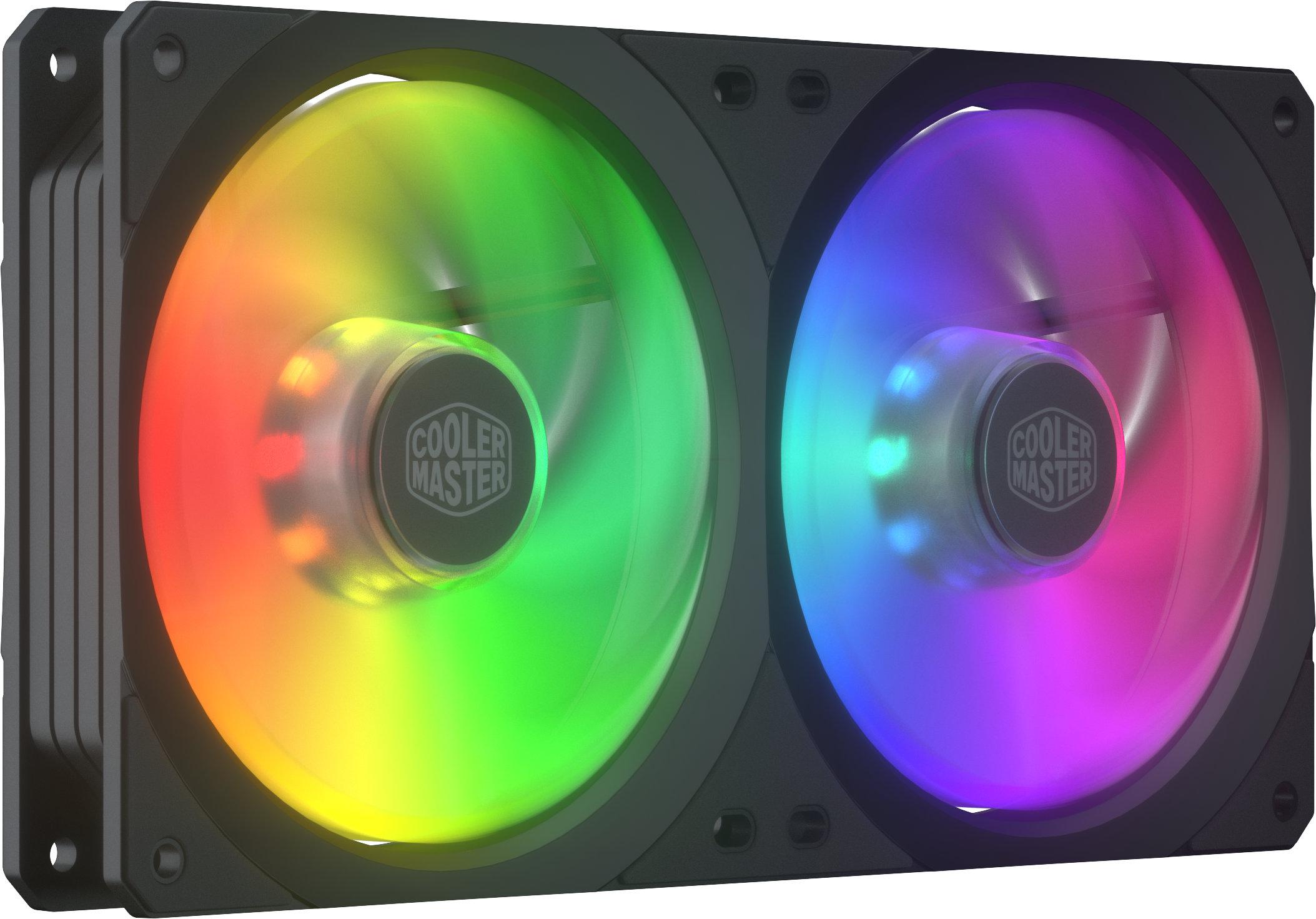 Вентилатор Cooler Master MasterFan SF240R ARGB (squareframe) 2 x 120mm вентилатори