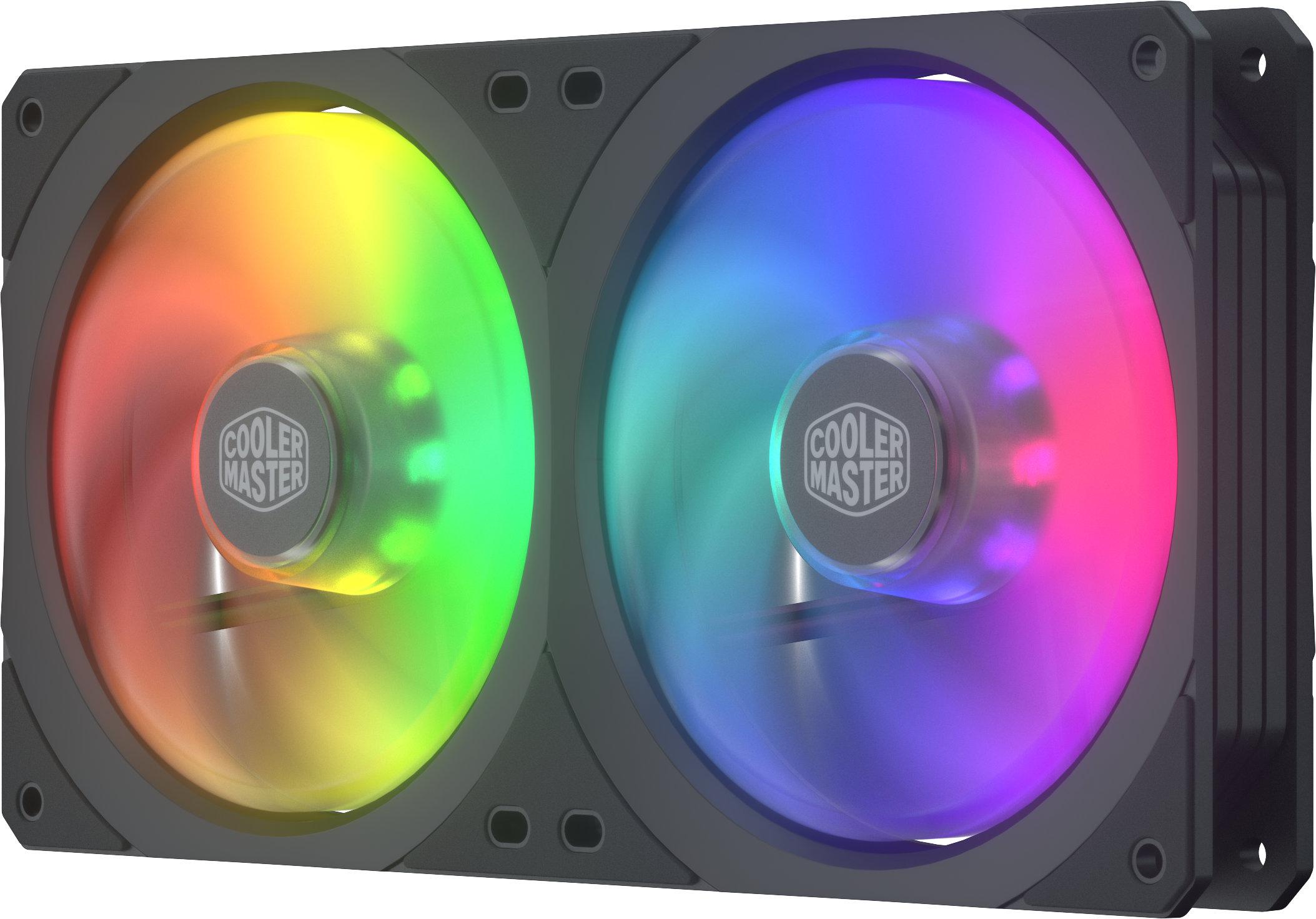Вентилатор Cooler Master MasterFan SF240R ARGB (squareframe) 2 x 120mm вентилатори