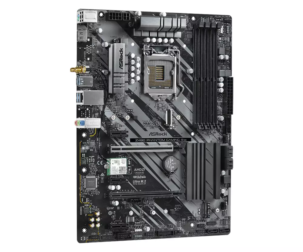 Дънна платка ASROCK Z490 Phantom Gaming 4/AC (WI-FI) 