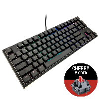 Геймърскa механична клавиатура Ducky One 2 RGB TKL, Cherry MX Red