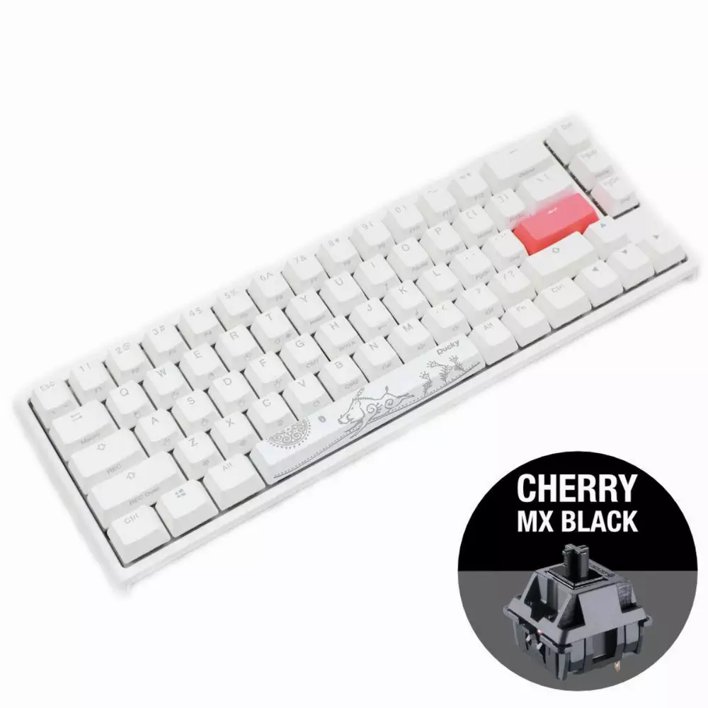 Gaming μηχανική πληκτρολόγιο Ducky One 2 SF White RGB, Cherry MX Black
