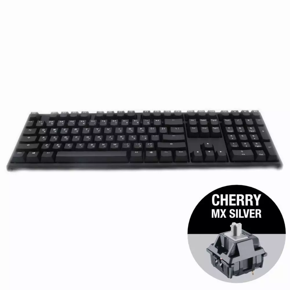 Геймърскa механична клавиатура Ducky One 2 Phantom, Cherry MX Silver