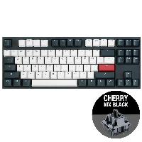 Геймърскa механична клавиатура Ducky One 2 Tuxedo TKL, Cherry MX Black