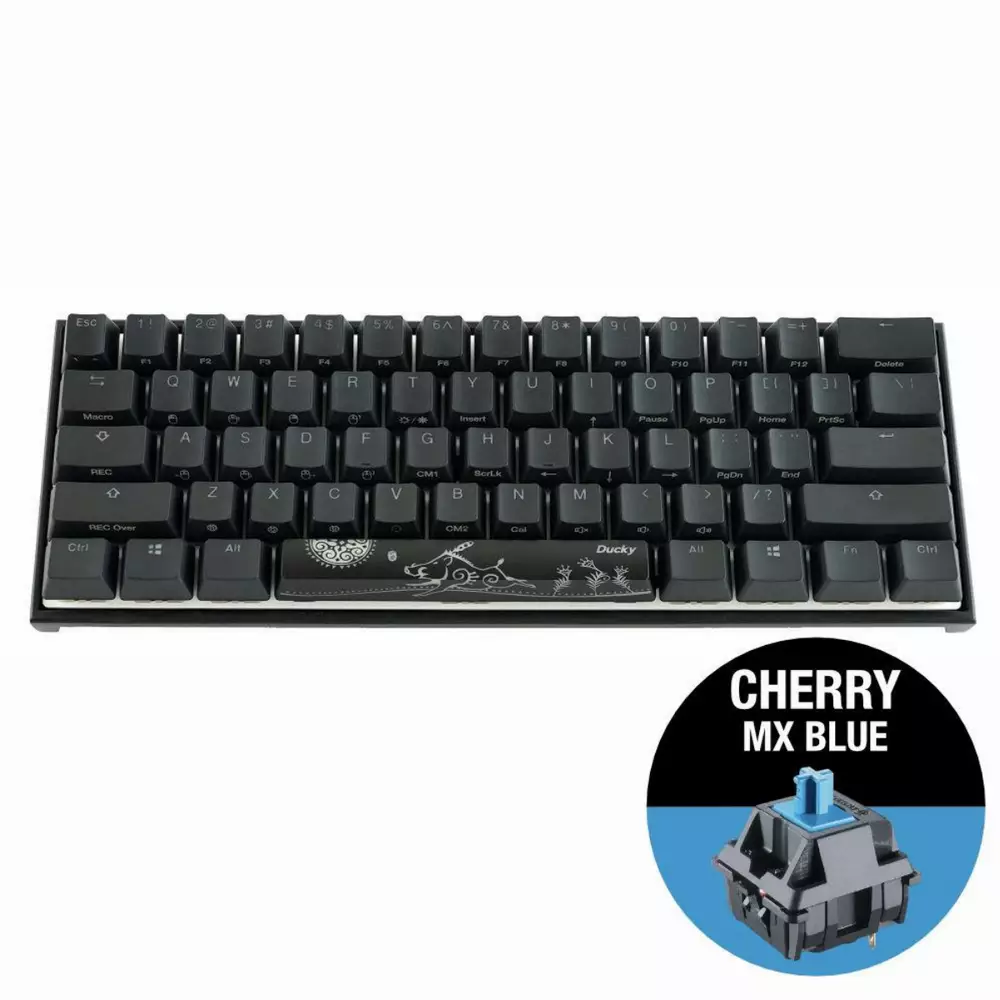 Геймърскa механична клавиатура Ducky One 2 Mini Mecha V2 RGB, Cherry MX Blue
