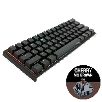 Геймърскa механична клавиатура Ducky One 2 Mini V2 RGB, Cherry MX Brown