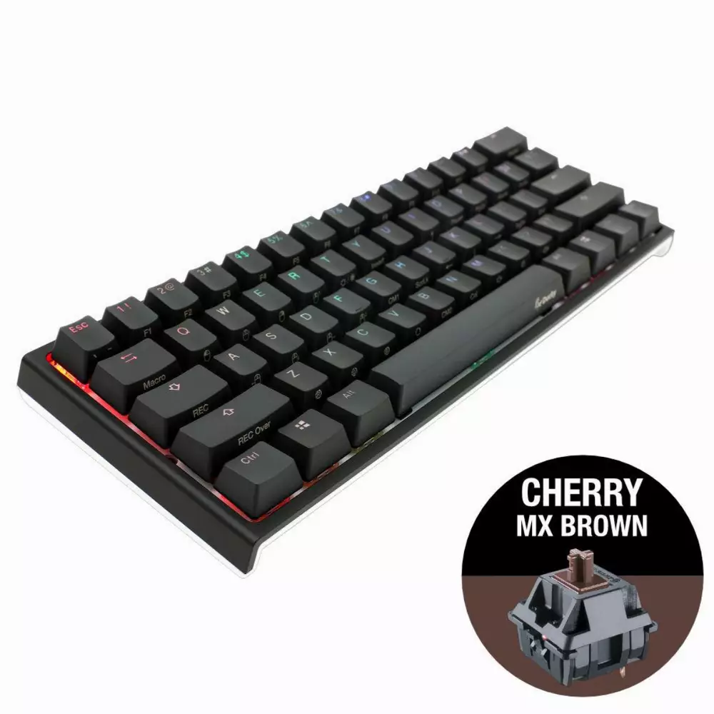 Геймърскa механична клавиатура Ducky One 2 Mini V2 RGB, Cherry MX Brown