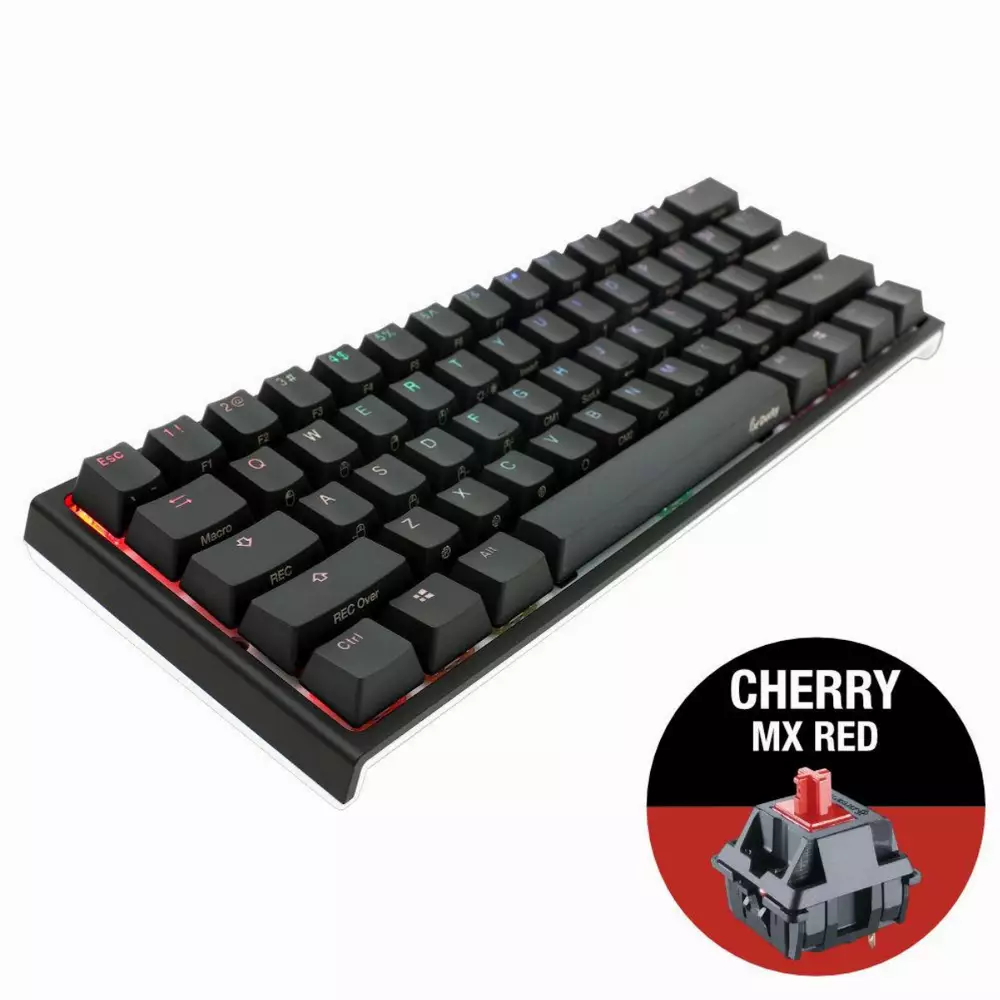 Геймърскa механична клавиатура Ducky One 2 Mini V2 RGB, Cherry MX Red