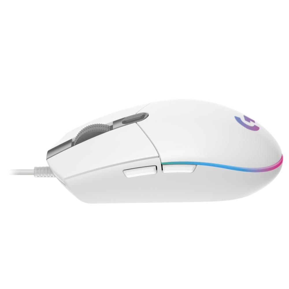 Gaming ποντίκι Logitech G102 LightSync RGB λευκό