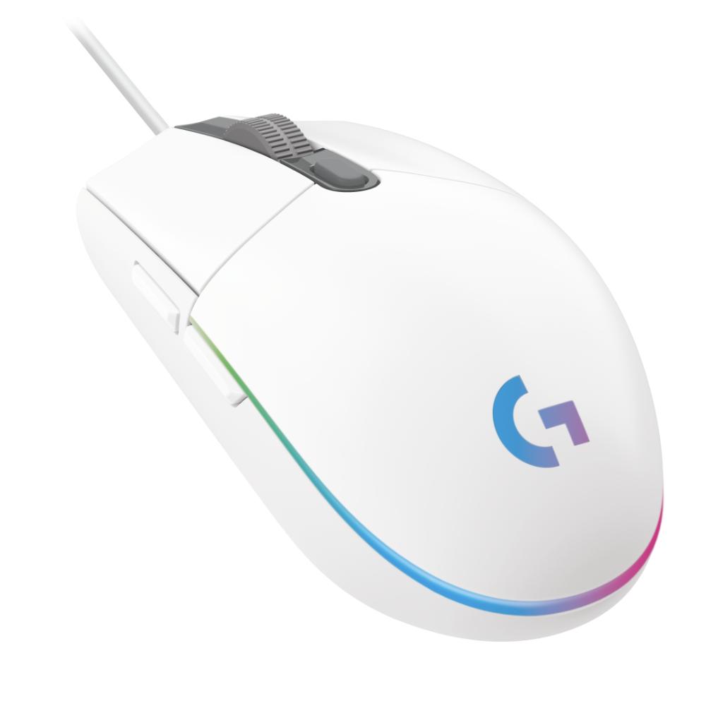 Gaming ποντίκι Logitech G102 LightSync RGB λευκό