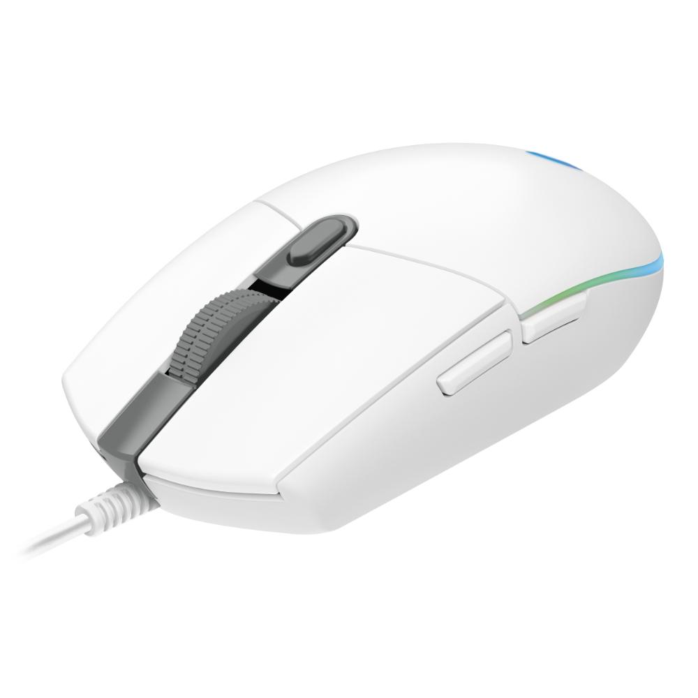 Gaming ποντίκι Logitech G102 LightSync RGB λευκό