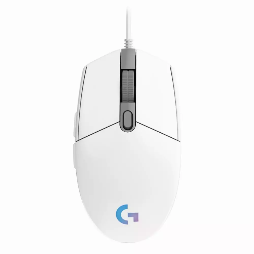 Геймърска мишка Logitech G102 LightSync RGB бяла