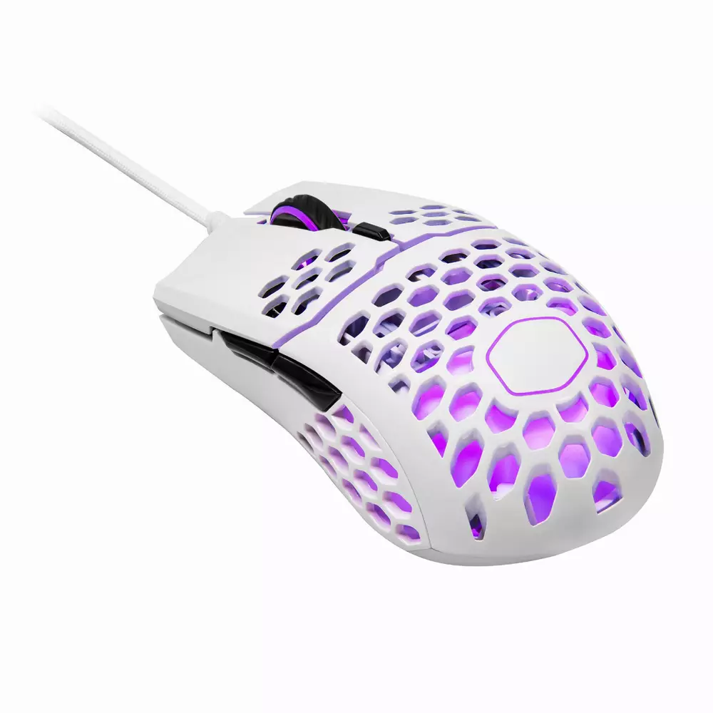 Геймърска мишка Cooler Master MM711 RGB Glossy White