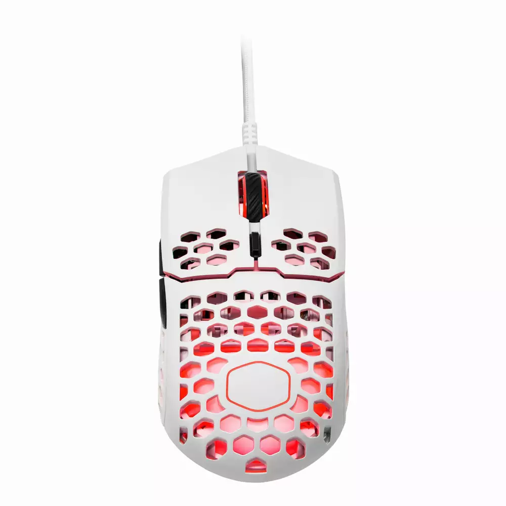 Геймърска мишка Cooler Master MM711 RGB Glossy White