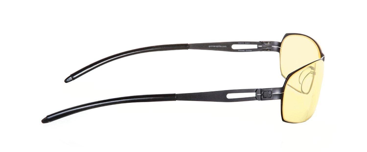 Геймърски очила GUNNAR Cyber Onyx, Amber, Черен