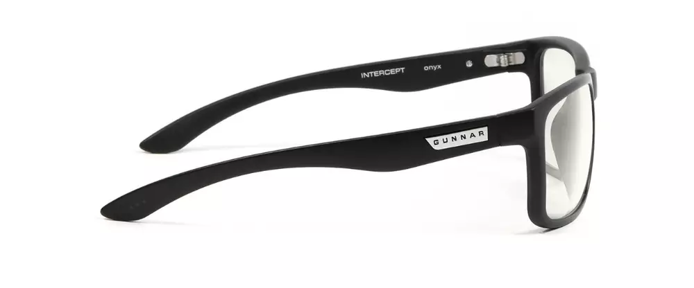 Геймърски очила GUNNAR INTERCEPT Onyx, Clear, Черен