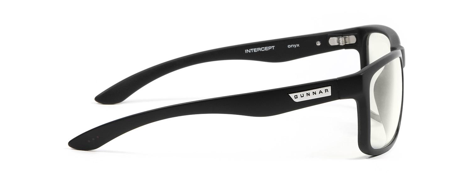 Геймърски очила GUNNAR INTERCEPT Onyx, Clear, Черен