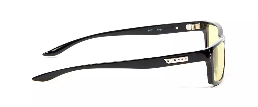Геймърски очила GUNNAR Riot Onyx Amber Черен