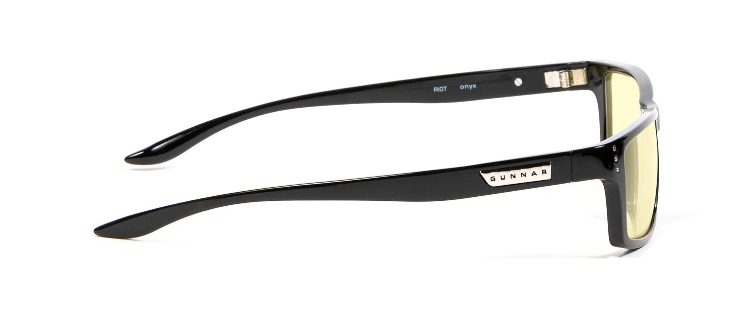 Геймърски очила GUNNAR Riot Onyx Amber Черен
