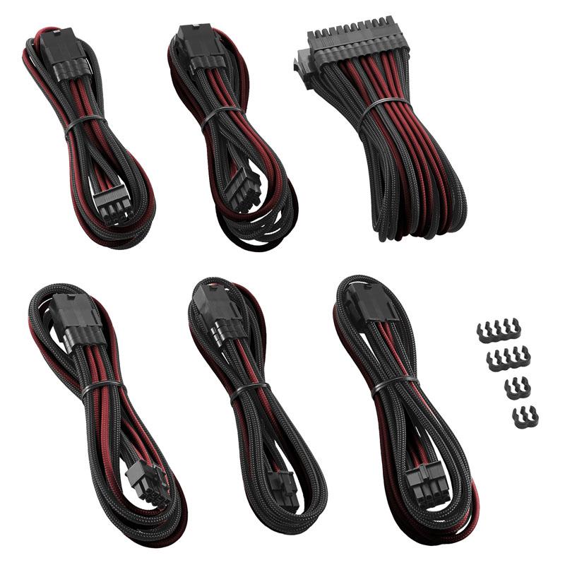 Комплект оплетени кабели CableMod PRO ModMesh Black/Red