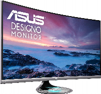 Монитор ASUS Designo Curve MX32VQ 32", 2560x1440, 75Hz, 4ms, 1800R Halo Lighting Base, Audio by Harman Kardon, Flicker Free, Blue Light Filter