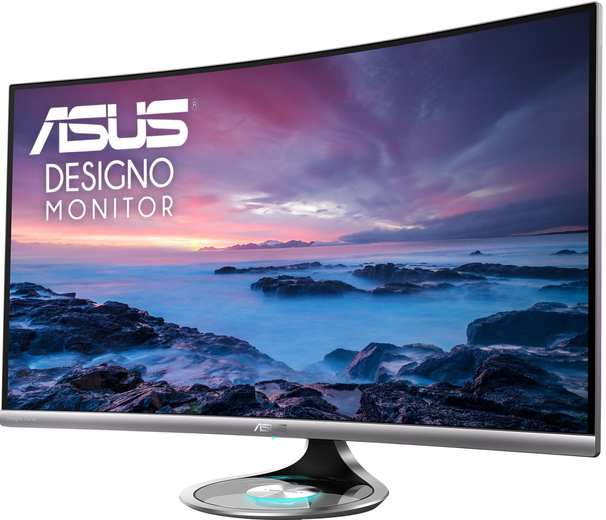 Монитор ASUS Designo Curve MX32VQ 32", 2560x1440, 75Hz, 4ms, 1800R Halo Lighting Base, Audio by Harman Kardon, Flicker Free, Blue Light Filter