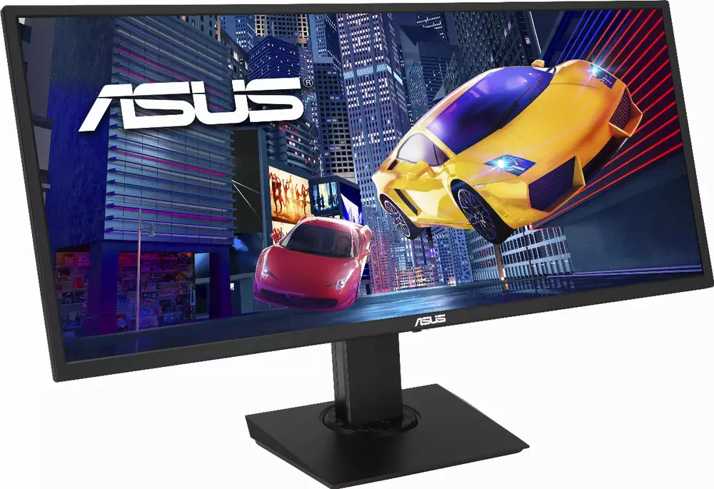 Οθόνη ASUS 34" VP348QGL Gaming, UWQHD (3440 x 1440), VA, 75Hz, 4ms, HDR-10, Adaptive-Sync/FreeSync™, Shadow Boost, PiP/PbP, Flicker Free, Blue Light Filter