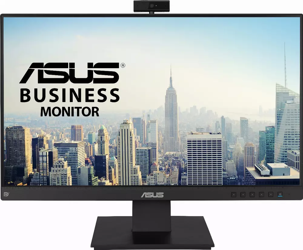 Монитор ASUS 23.8" BE24EQK, FullHD (1920x1080), IPS, 60Hz, 5ms, Frameless, Full HD Webcam, Mic Array, Flicker free, Low Blue Light
