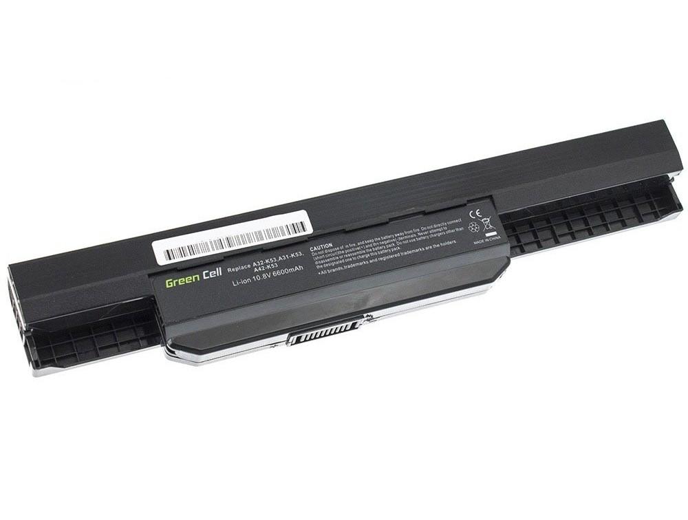 Батерия  за лаптоп Asus K53 K53E K53S K53SV X53 X53S X53U X54 X54C X54H 11.1V 6600mAh GREEN CELL