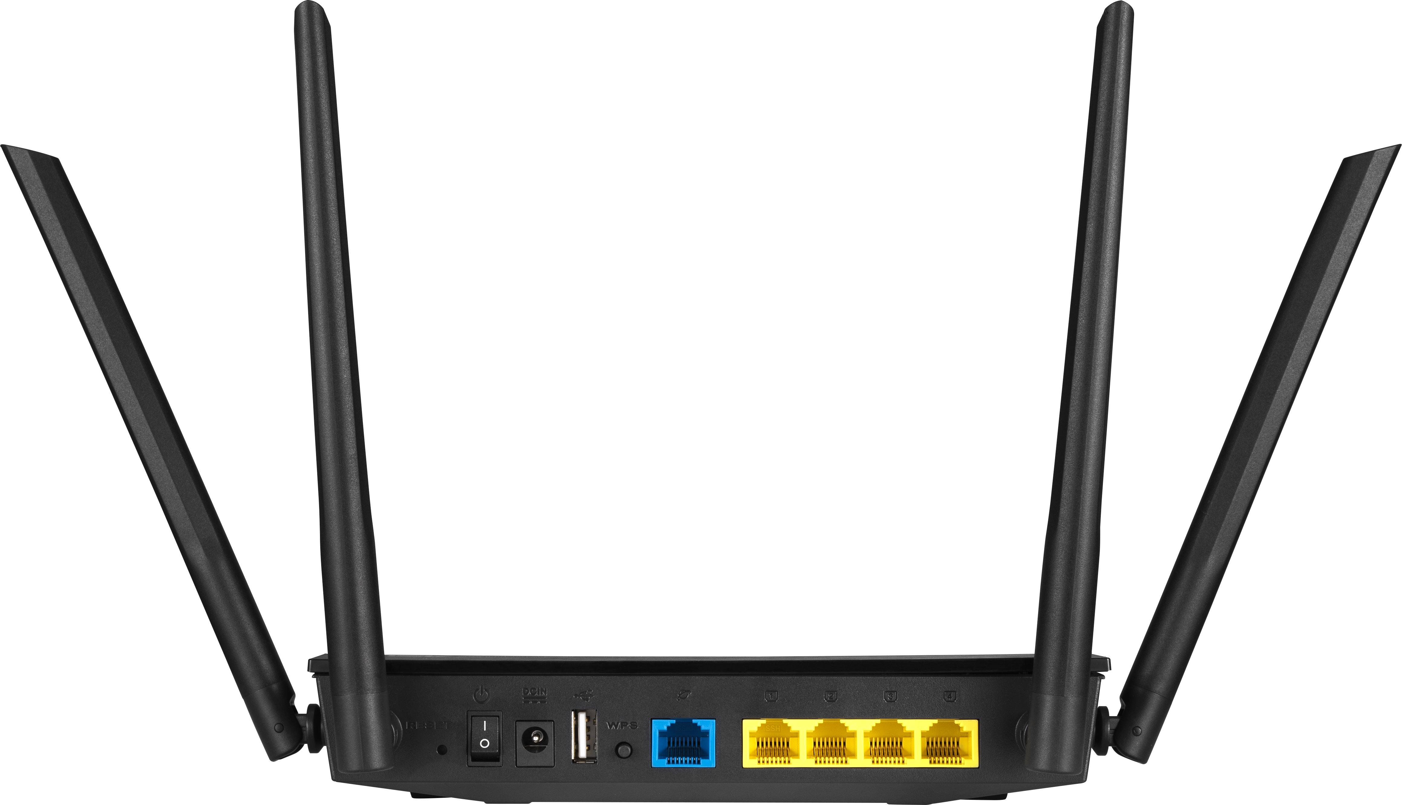 ASUS RT-AC59U V2 Dual Band AC1500 600+867 Mbps Wireless Router, 4 x Gbit port, MU-MIMO, AiMesh, USB 2.0