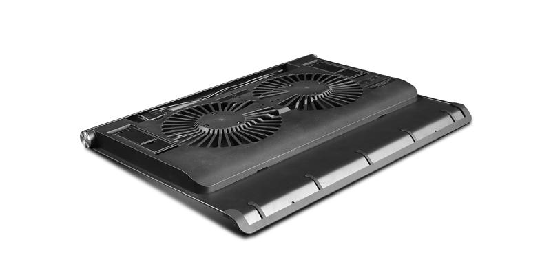 Охладител за лаптоп DeepCool N65, 17.3", 2x140 mm, Черен