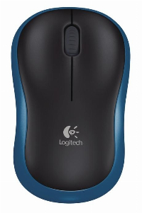 Мишка Logitech M185 Optical Wireless Безжична Blue - 910-002239