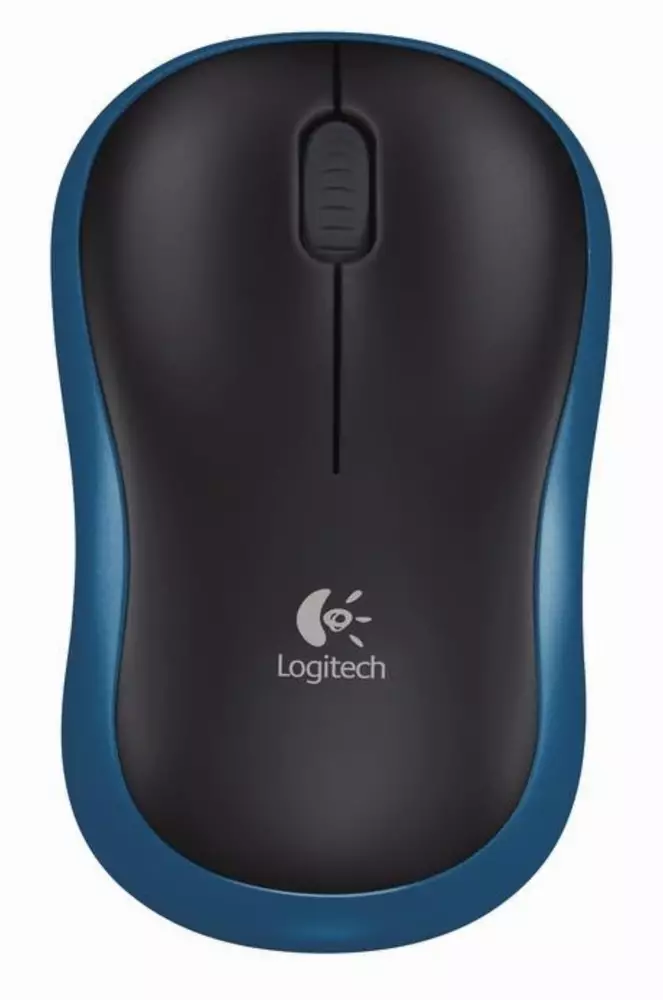 Мишка Logitech M185 Optical Wireless Безжична Blue - 910-002239