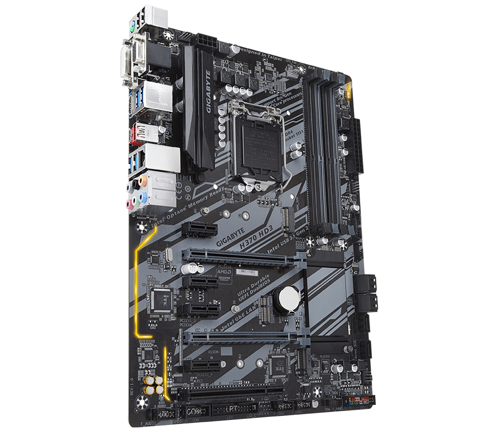 Дънна платка GIGABYTE H370 HD3