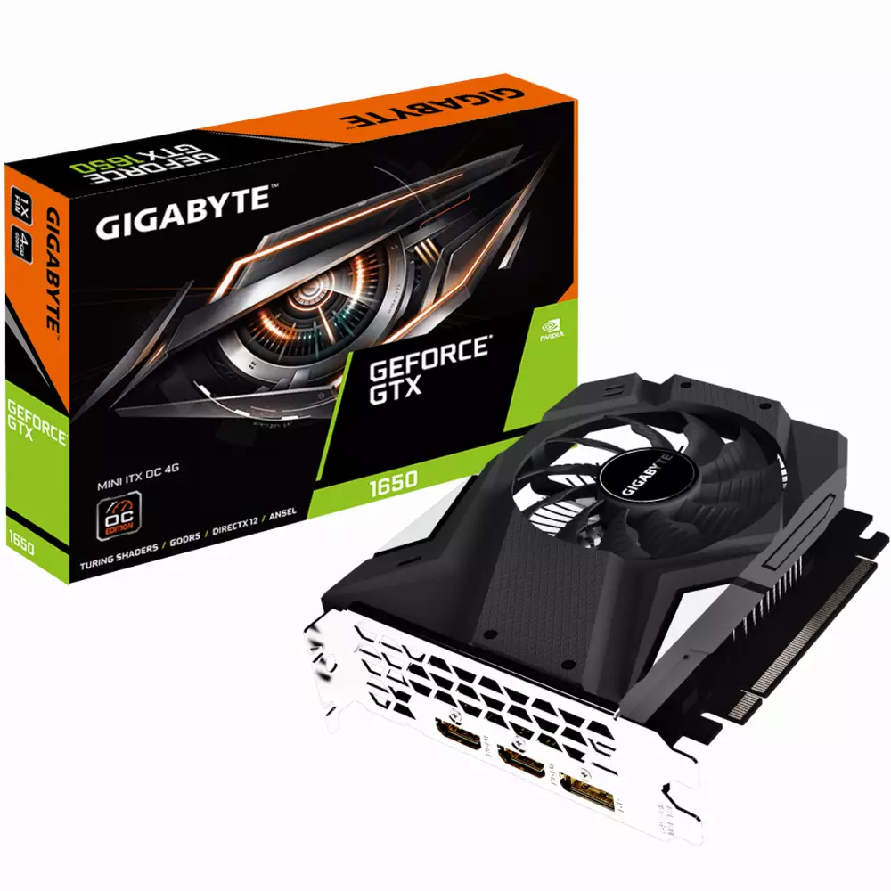 Видео карта GIGABYTE GeForce GTX 1650 Mini ITX OC Edition 4GB 